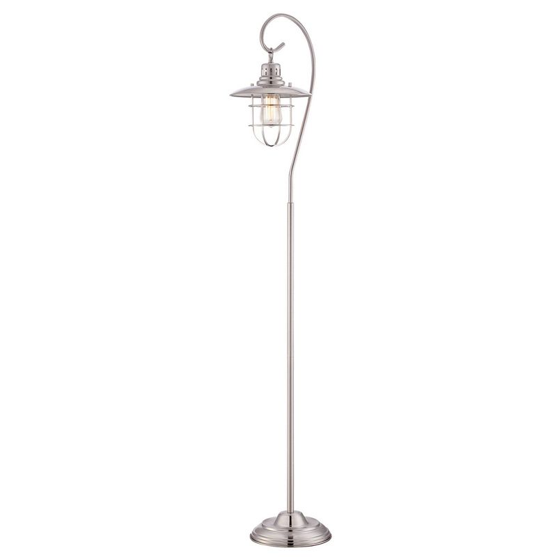 Lanterna II 1 Light Floor Lamp (Includes Light Bulb) Polished Steel - Lite Source