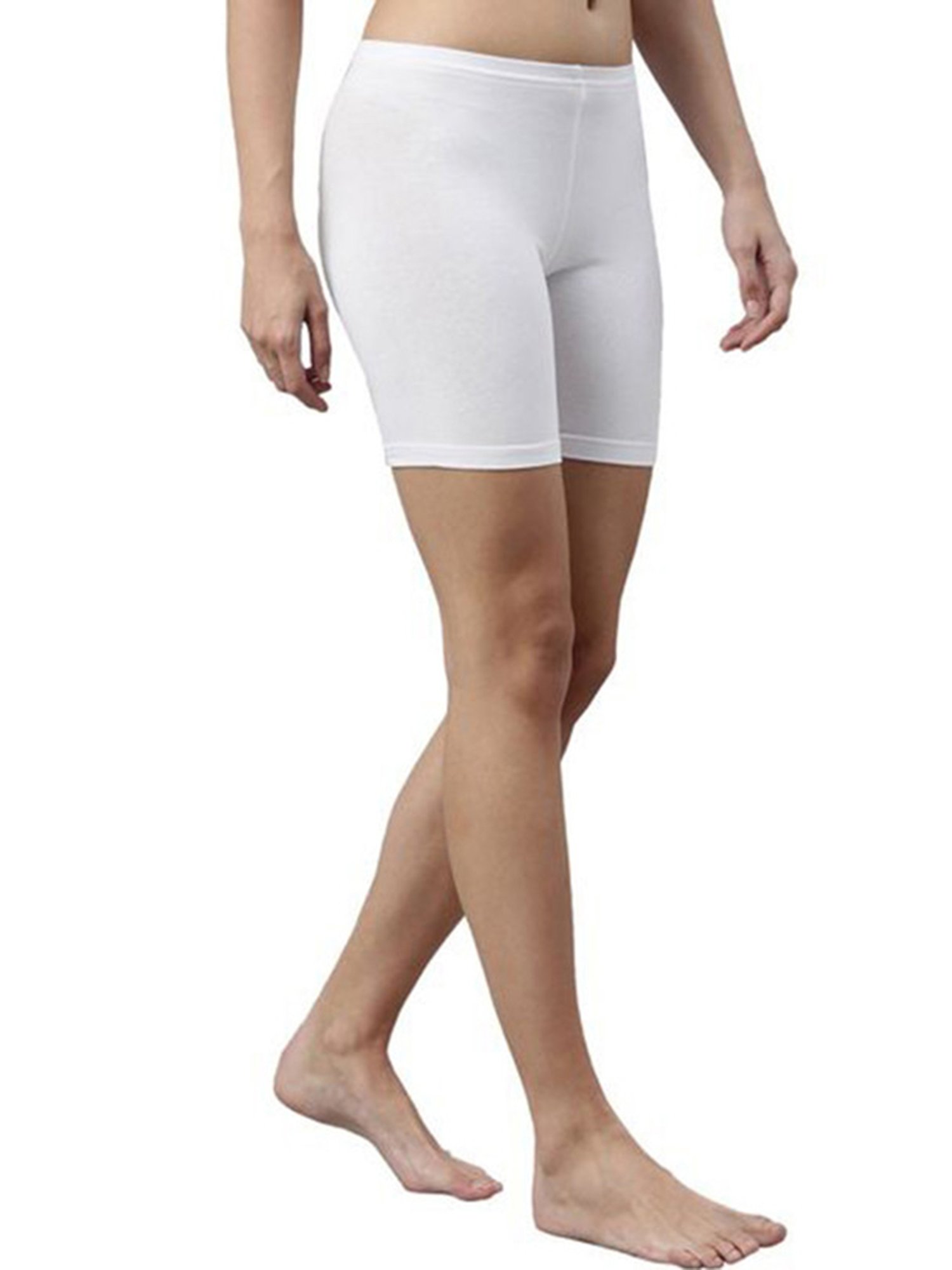 SELVIA White Sports Shorts
