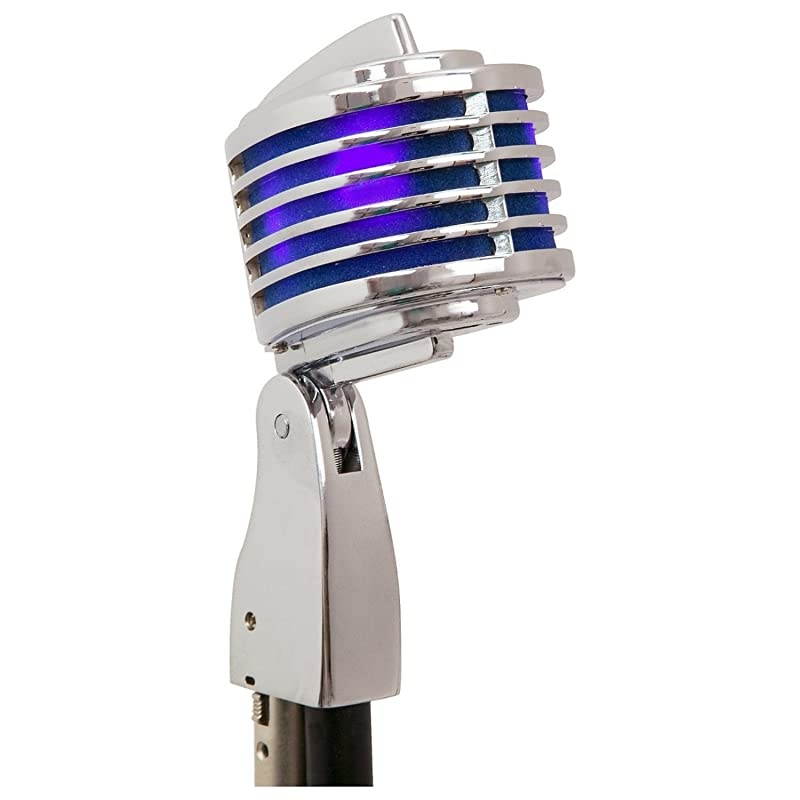 The Fin (Blue) Microphone w/Hard Case, Stand, and Cable