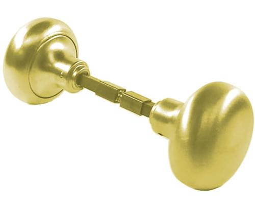 Progressive 2600LP Polished Brass US3 2-1/4" Solid Brass Door Knob Set With Spindle For Lockwood Surface Mount Mortise Lockset & More