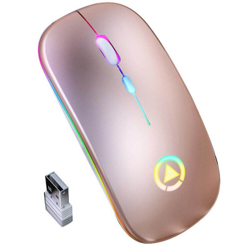 Silent LED Backlit Mice USB Optical Ergonomic Gaming Mouse Rechargeable Mouse Wireless PC Computer Mouse Gamer Mouse For Laptop