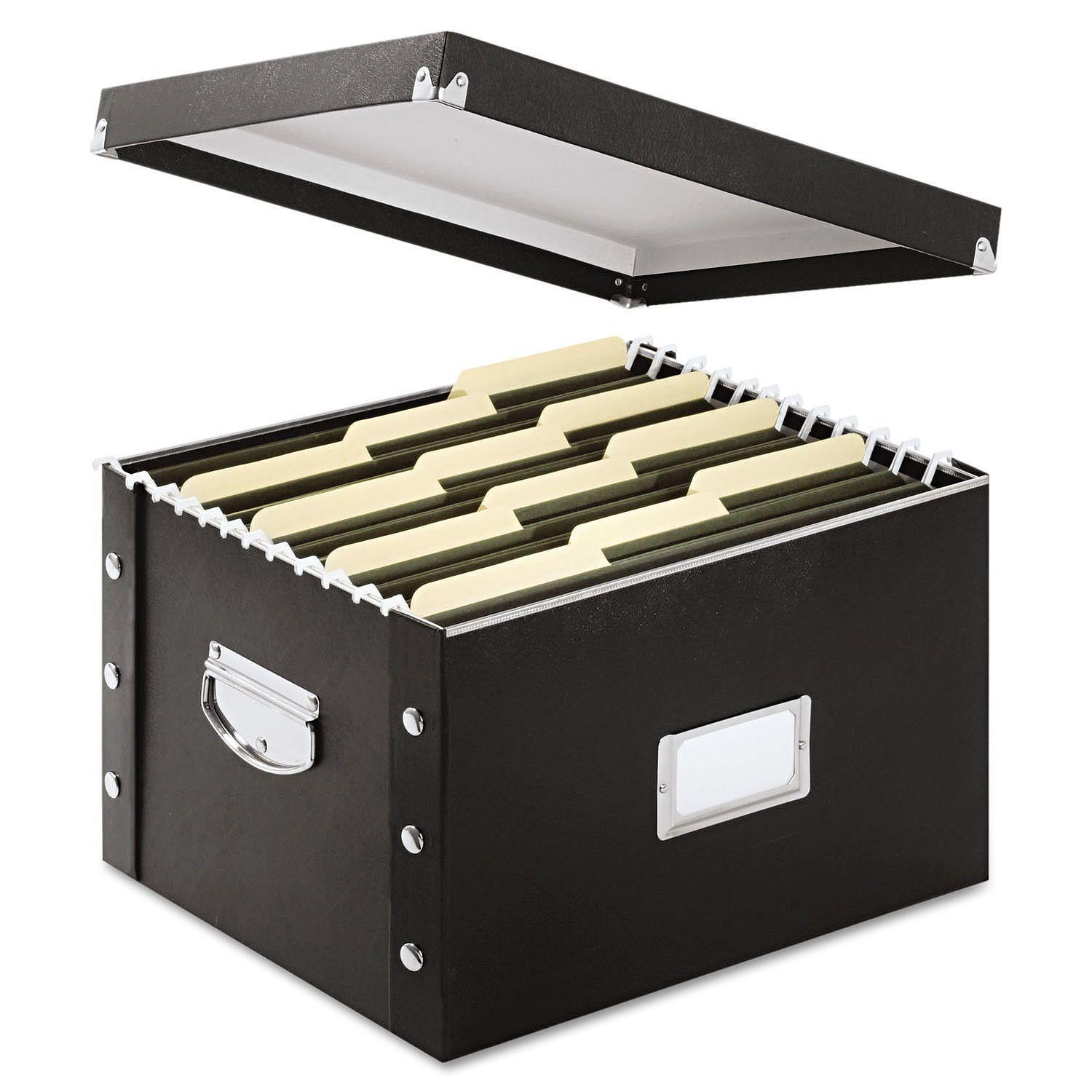 Snap-N-Store Snap N Store Storage Box Letter/Legal 16 1/4 x 9 3/4 x 13 1/4 Black