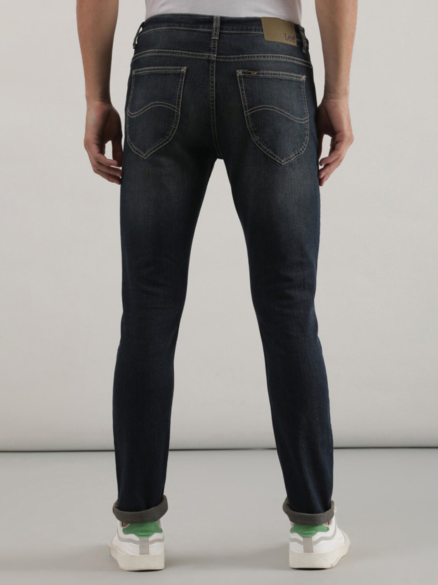 American Eagle Blue Cotton Regular Fit Jeans