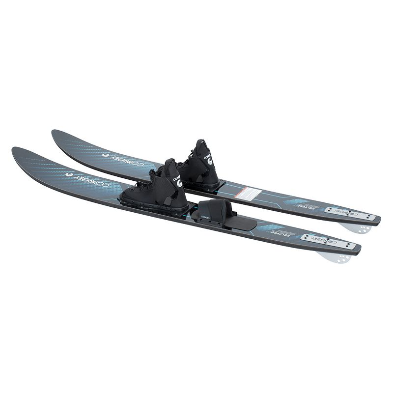 CWB Connelly 61200303-CON Eclypse Combo Waterskiing Lake Ocean Water Sport Skis w/ Front RTS Bindings 67-inch, Blue