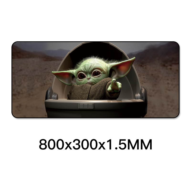 HISPETECH Star Wars Mouse Pad 800x300mm Large Mouse Pad Locking Edge Nature Rubber Computer Gaming Mousepad XL for PC Laptop Desktop