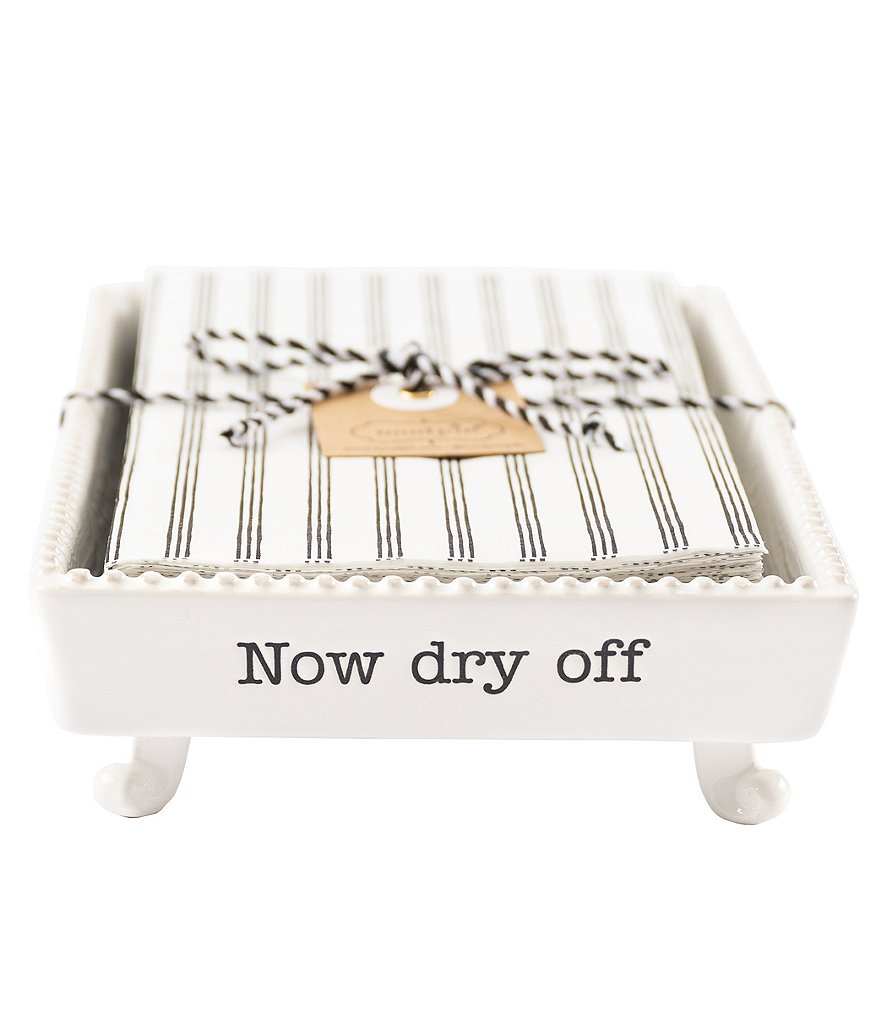 Gourmet Basics by Mikasa Avilla Picnic Plate Napkin and Flatware Storage Caddy with Paper Towel Holder