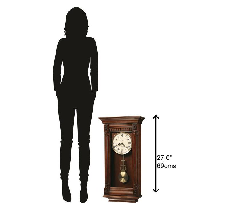 Howard Miller 625474 Howard Miller Lewisburg Wall Clock 625474 Tuscany Cherry