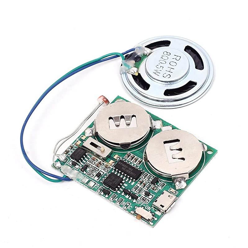 DIY Light Sensor Sound Module Micro USB Music Player for Talking Greeting Card Creative Gifts 8M Memory wSpeaker