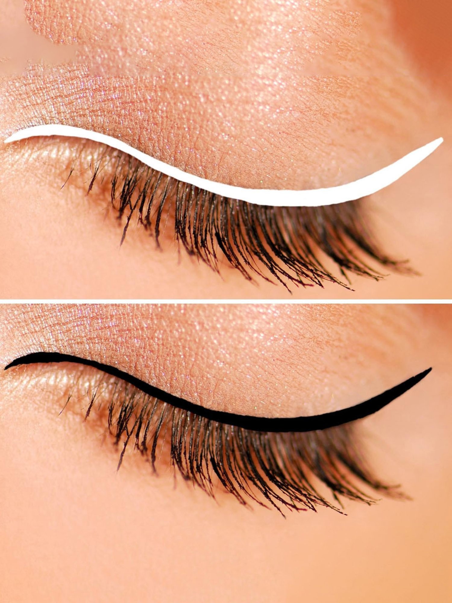 KINDED Liquid Eye Liner Golden Glaze & Greyish Silver Combo