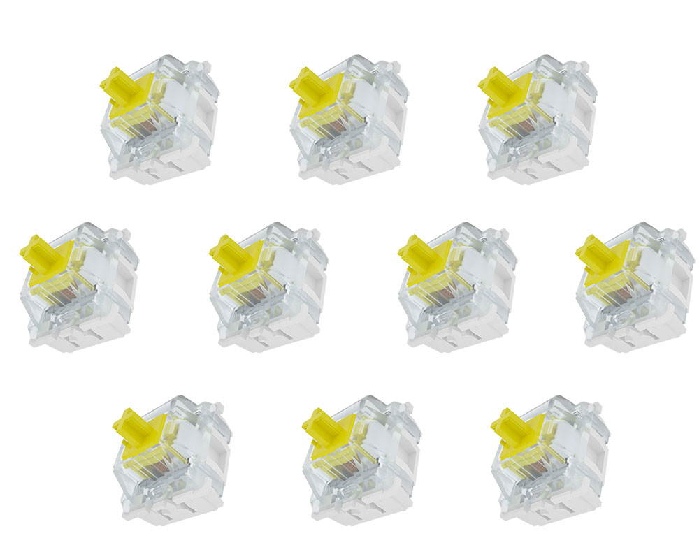 Gateron Mechanical Switch 3 PIN RGB DIY Replaceable Switches for Mechanical Gaming Keyboard (Gateron Mechanical Brown Switch 10 PCS) (Multiple)