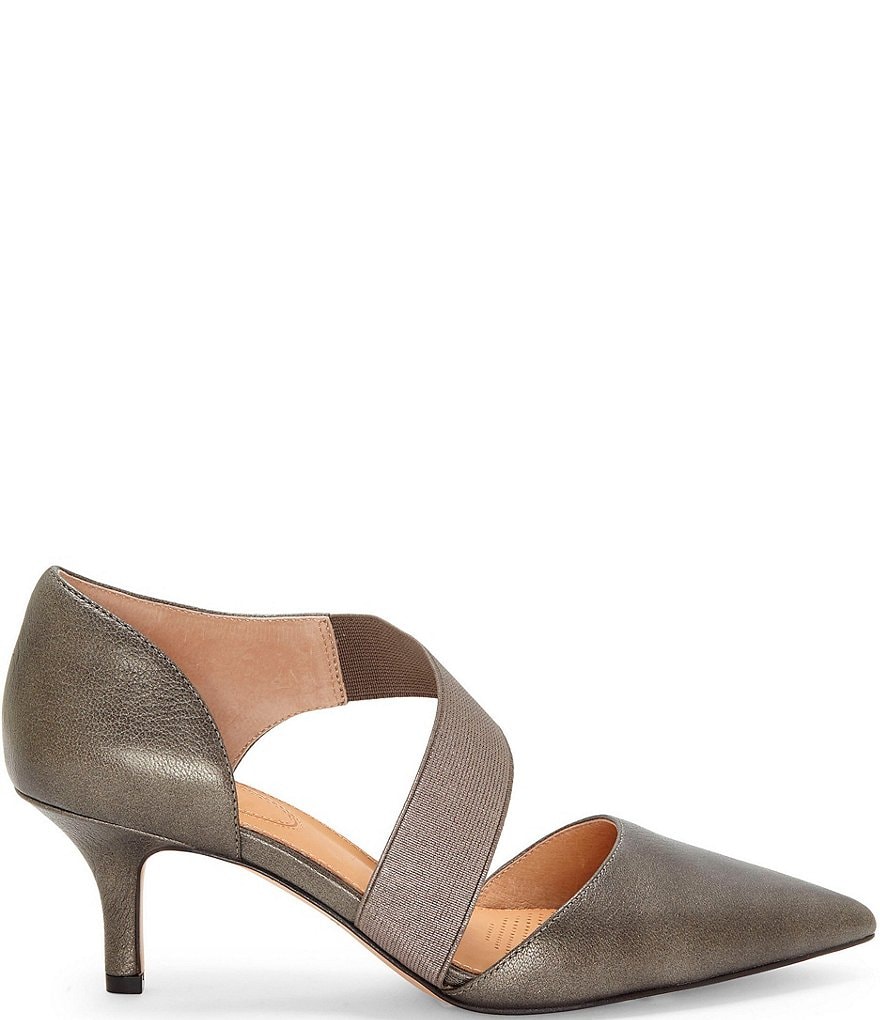 CC Corso Como Denice Leather Asymmetrical Pointed Toe Pumps