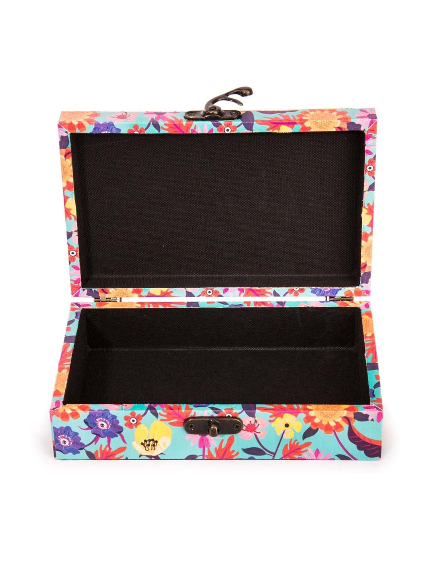 Chumbak Good Things Turquoise Storage Box - Set of 1