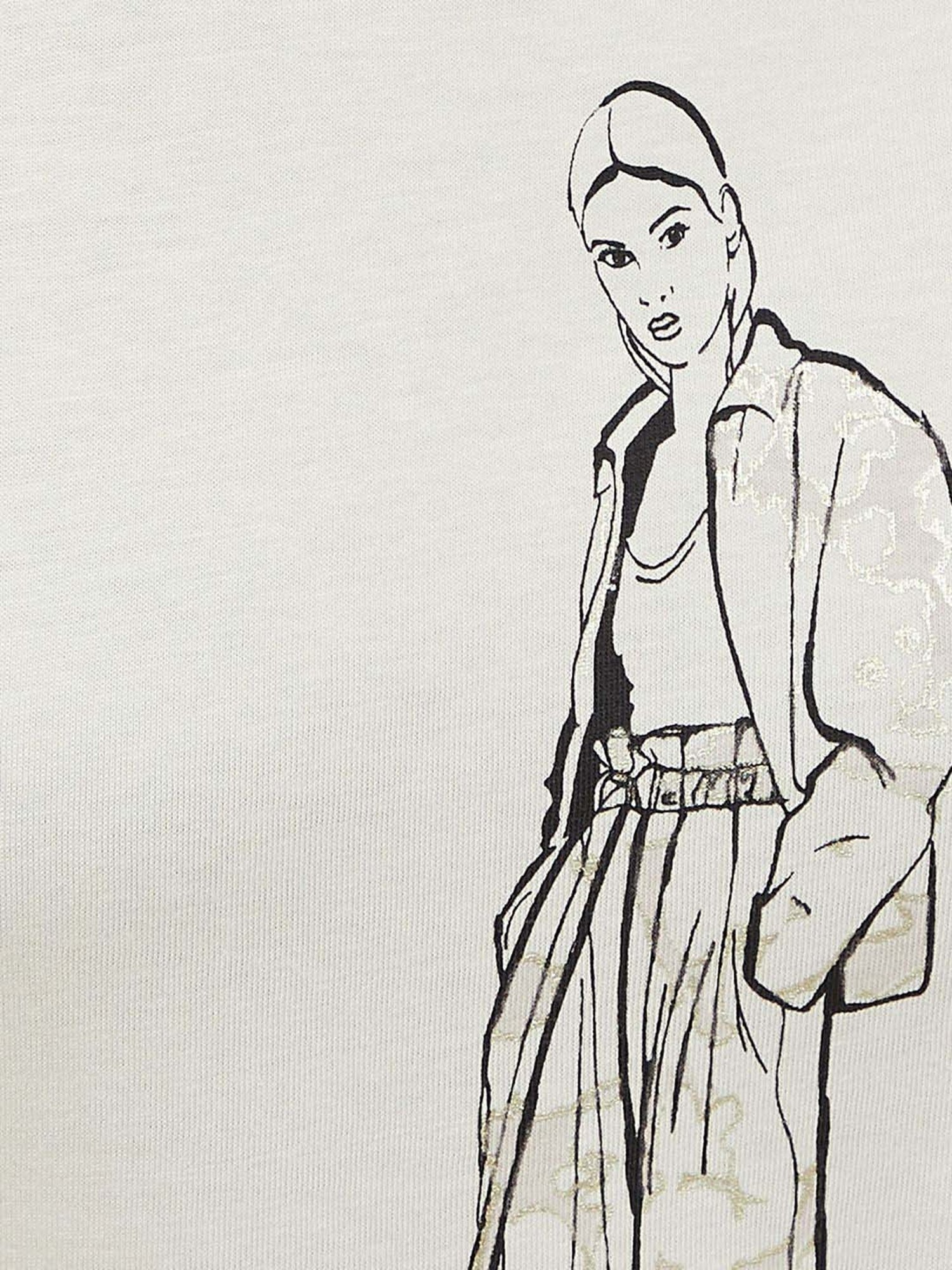 Fame Forever by Lifestyle Off-White Cotton Printed T-Shirt