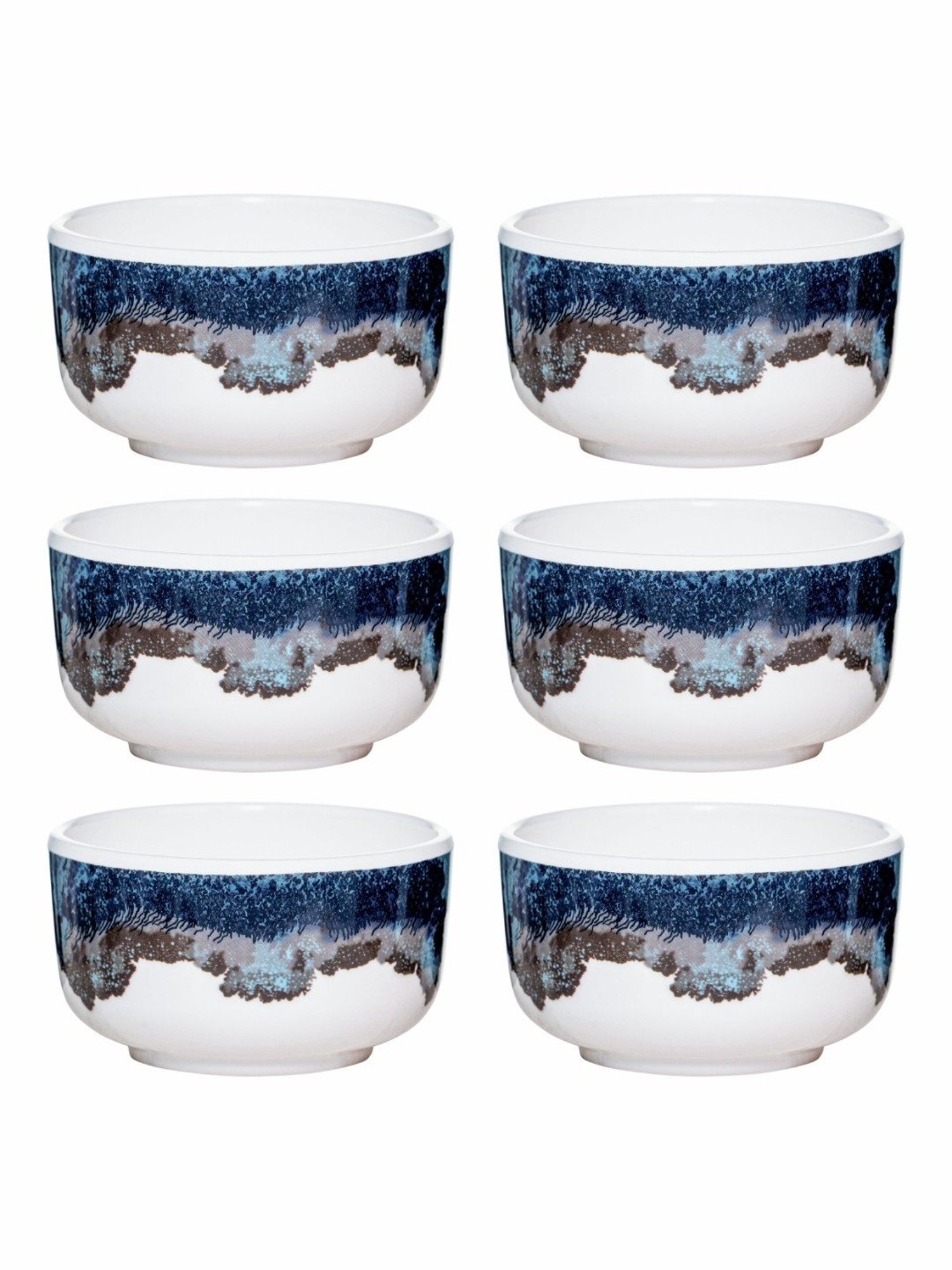 Servewell Multicolor Melamine Veg. Bowl - Set of 6