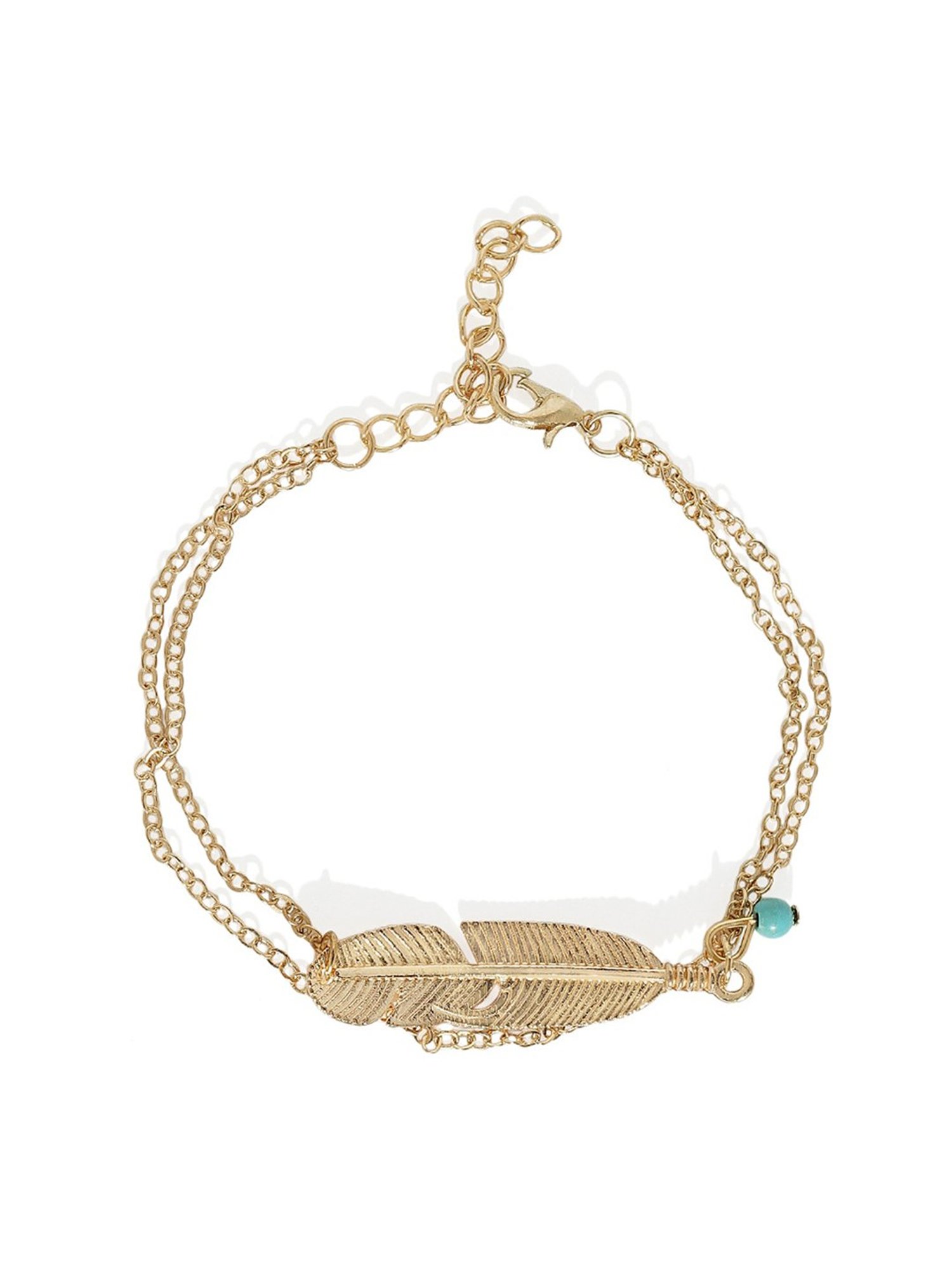 Abdesigns Gold-Plated Handpaint Wedding Doli Barat Bridal Anklets