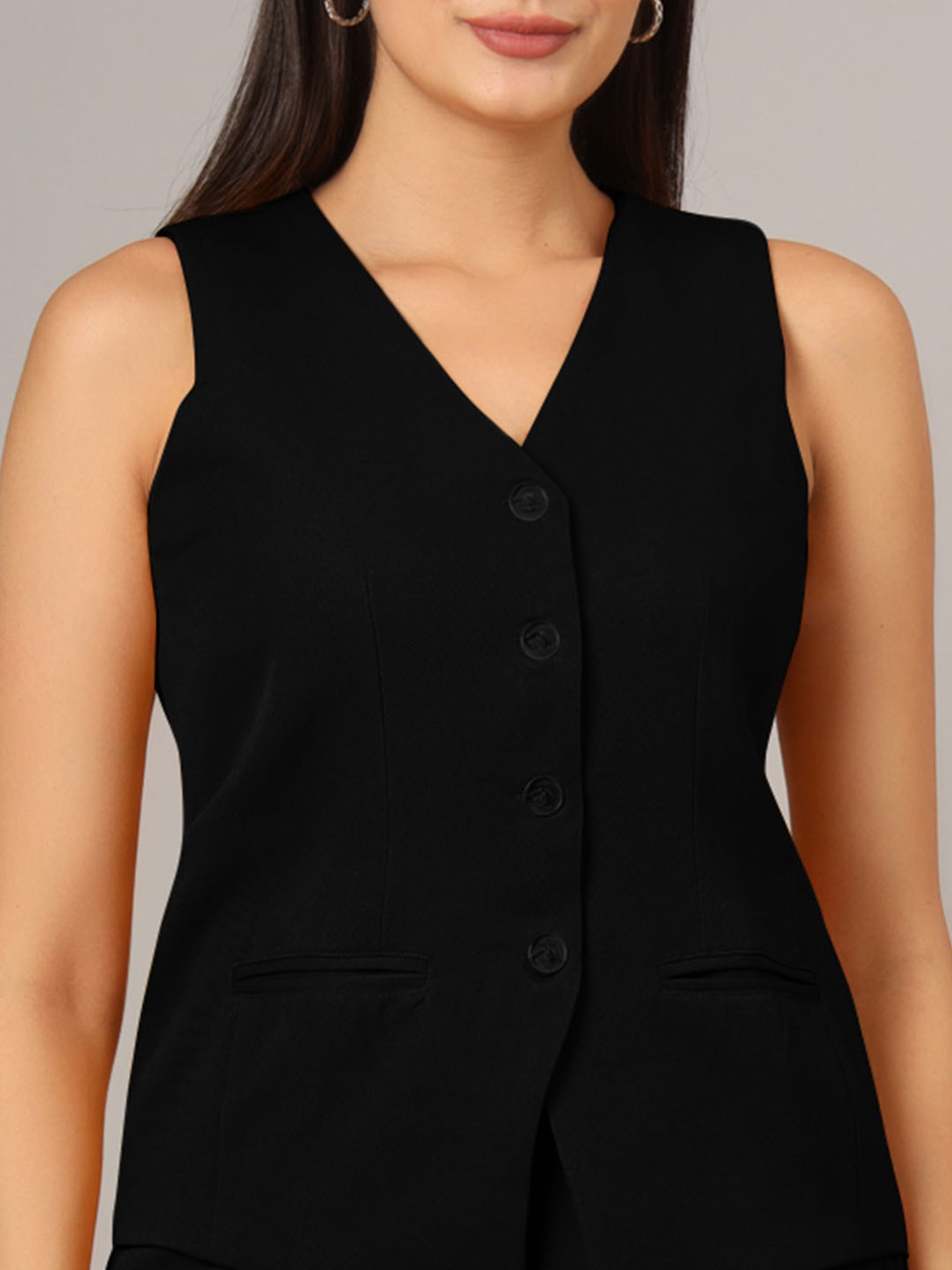 BRINNS Black Waistcoat With Skirt