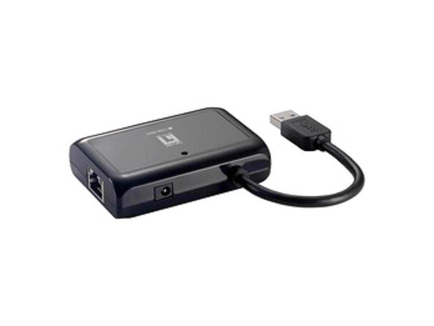LevelOne USB-0502 Network Adapter Gigabit Ethernet, Black