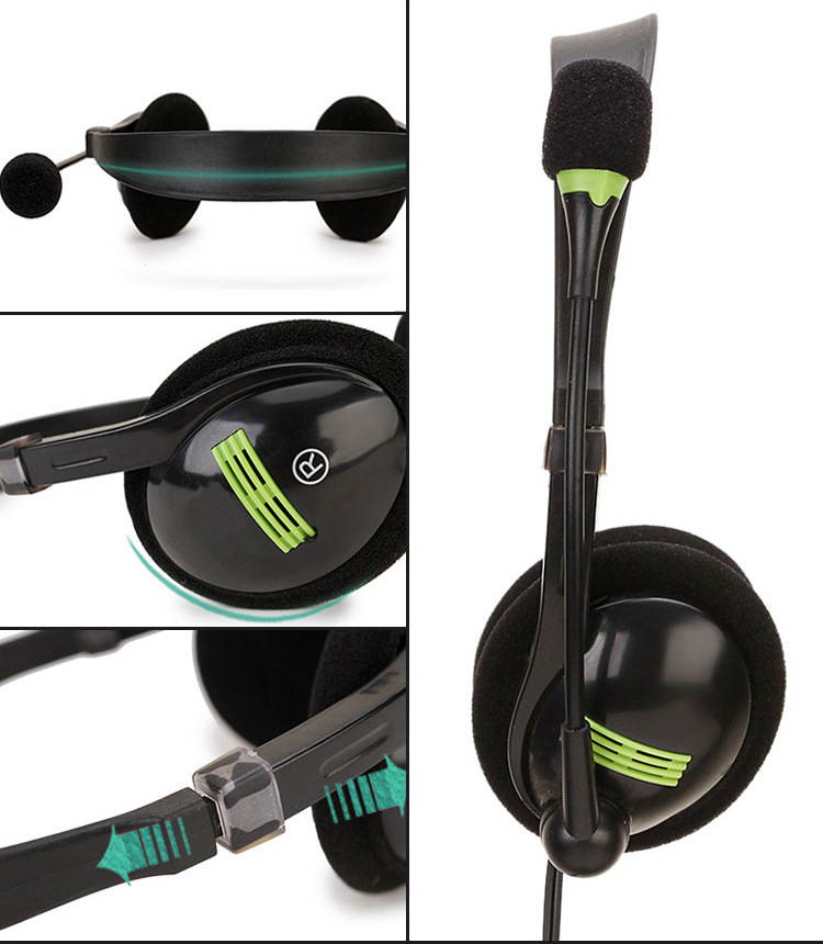 USB Noise Cancelling Microphone Headset Call Centre Office Headphones USB Binaural Headset Wired Headset / Traffic Headset