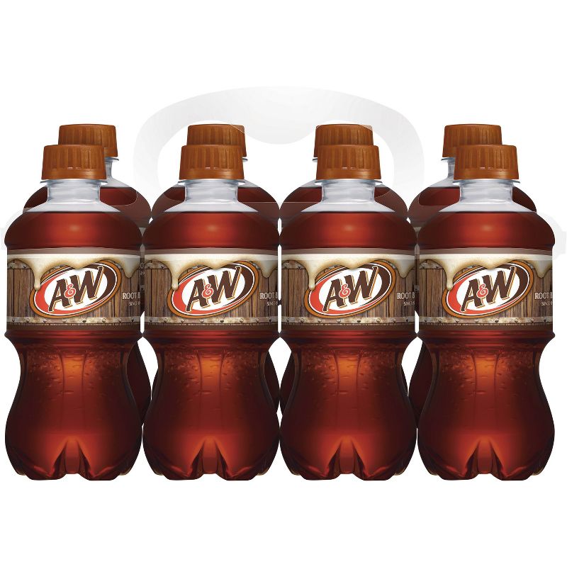 A&W Root Beer Soda - 8pk/12 fl oz Bottles