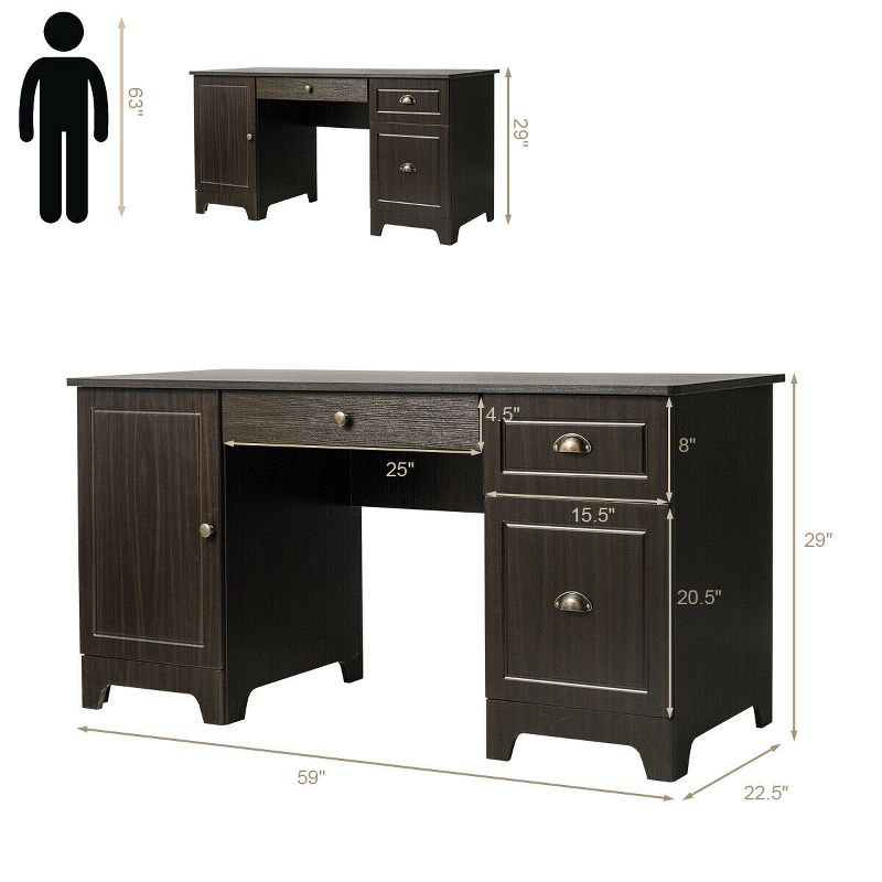 Oren Lacquer Desk White Safavieh - Safavieh