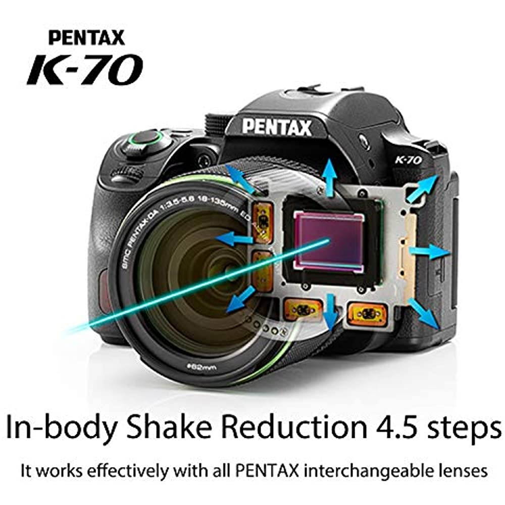 Pentax K-70 DSLR Body, Black #16243