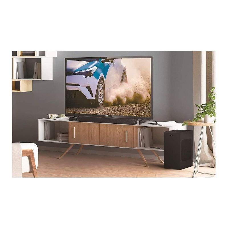 Philips Audio 2.1 Channel 300 Watts Dolby Audio Performance Soundbar Speaker with Wireless Subwoofer (2 Items)