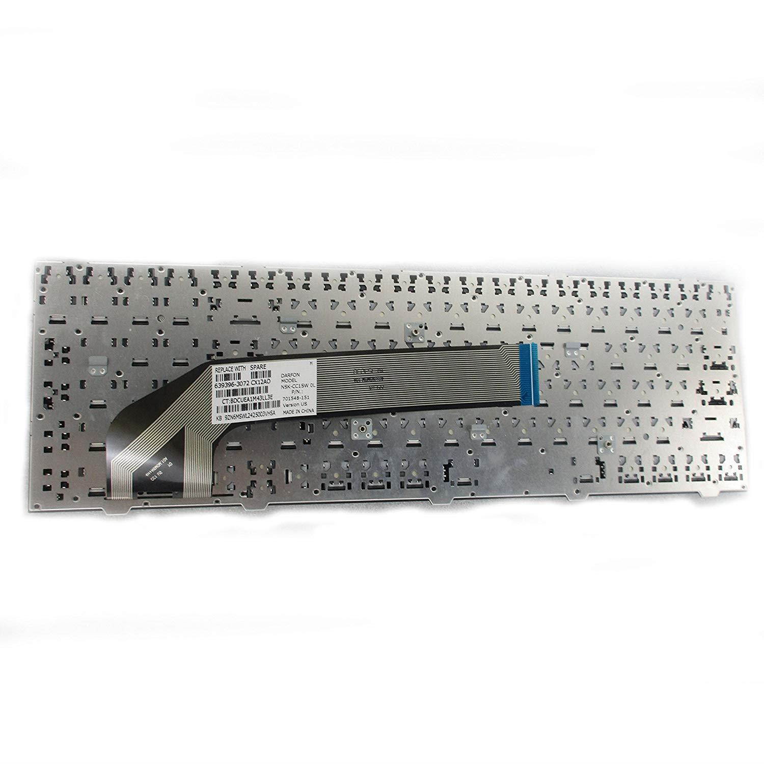 SUNMALL New Laptop Keyboard with Frame for HP ProBook 4540s 4540 4545s Series Compatible with Part Number 702237-001 683491-001 701485-001 Black US Layout