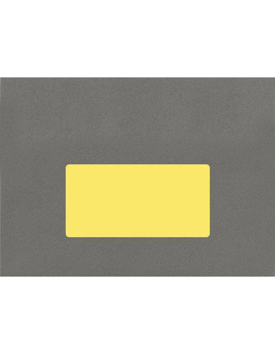 4 x 2 Rectangle Labels, 10 Per Sheet - Pastel Yellow (50 Qty.)