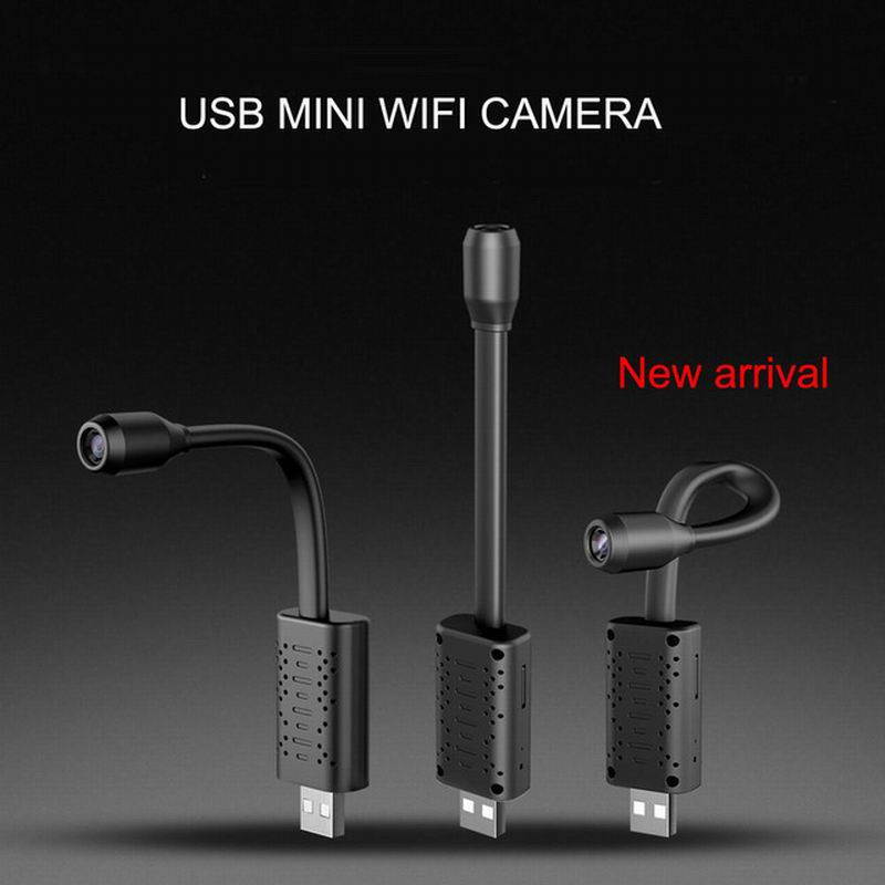 Mini Camera Surveillance Cameras With Wifi IP USB Full HD 1080P P2P CCTV SD Card Cloud Storage Smart AI Human Detection V380 APP