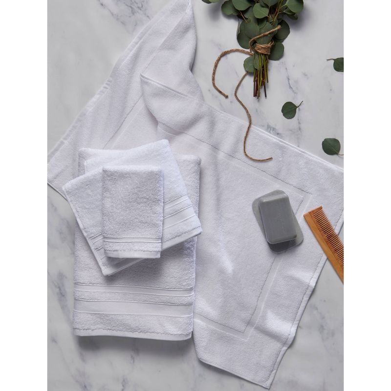 12pc Bath Mat Set White - Bokser Home