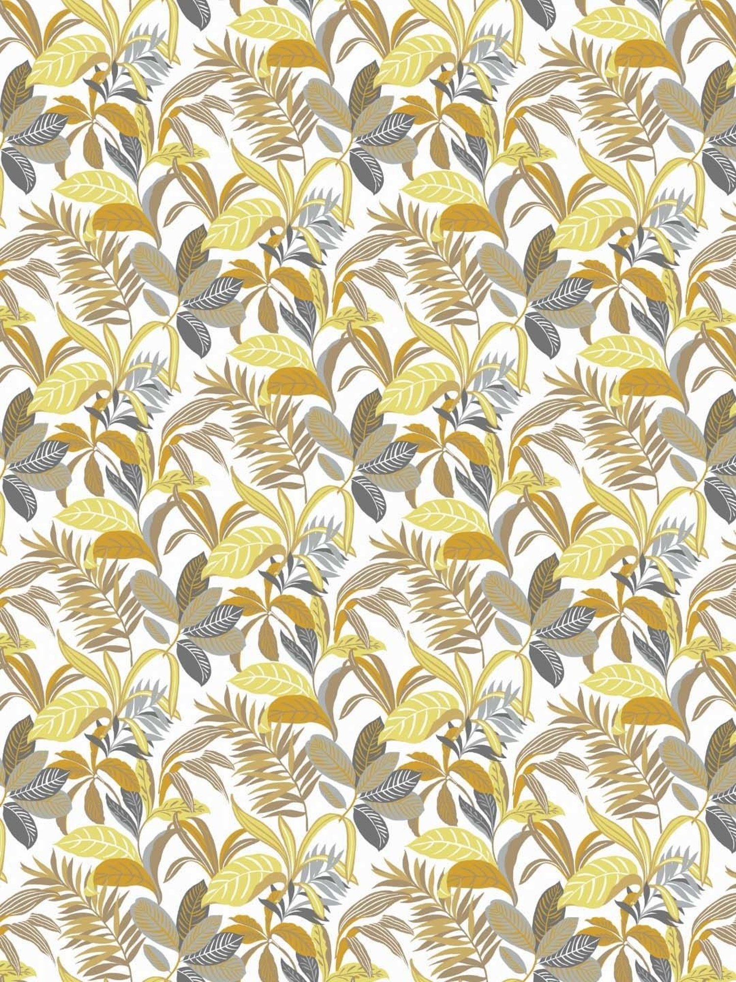 DDecor Alpha Floral Yellow 144 TC Cotton Double Bedsheet with 2 Pillow Covers