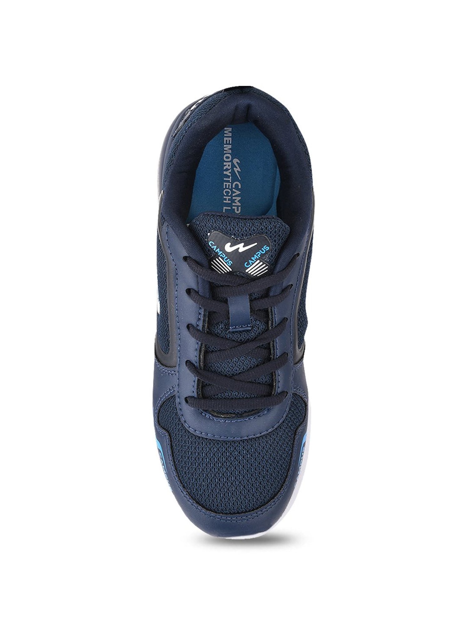 Campus Kids TIM-CH Navy & White Running Shoes