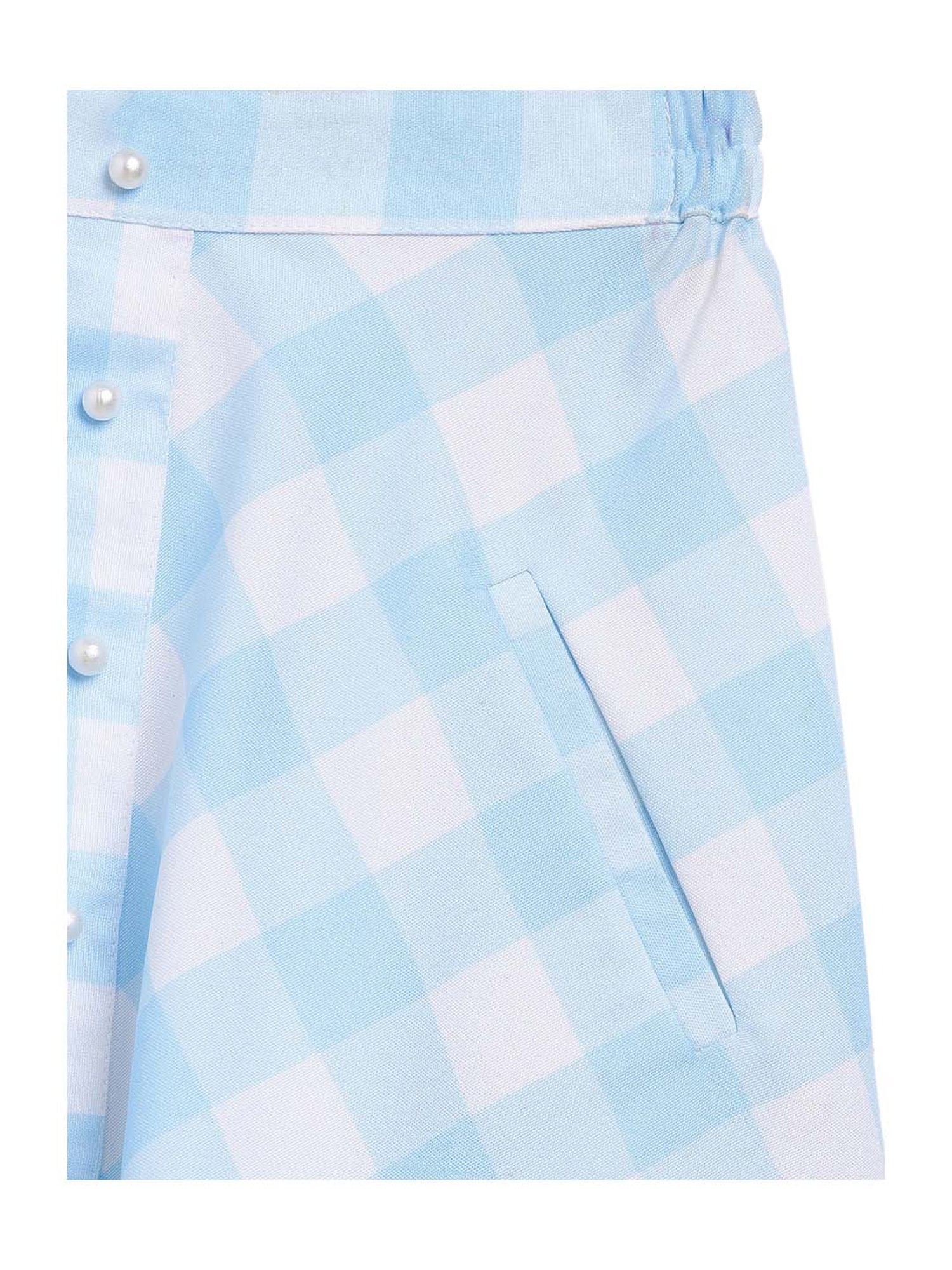 Ahalyaa Kids Multicolor Plaid Pattern Lehenga Choli