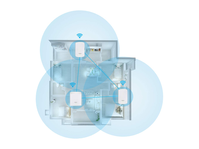 Tenda Nova Whole Home Mesh WiFi System - Replaces Gigabit AC WiFi Router and Extenders, Dual Band, Works with Amazon Alexa, Built for Smart Home, Up to 3, 500 Sq. ft. Coverage (MW5 3-PK).