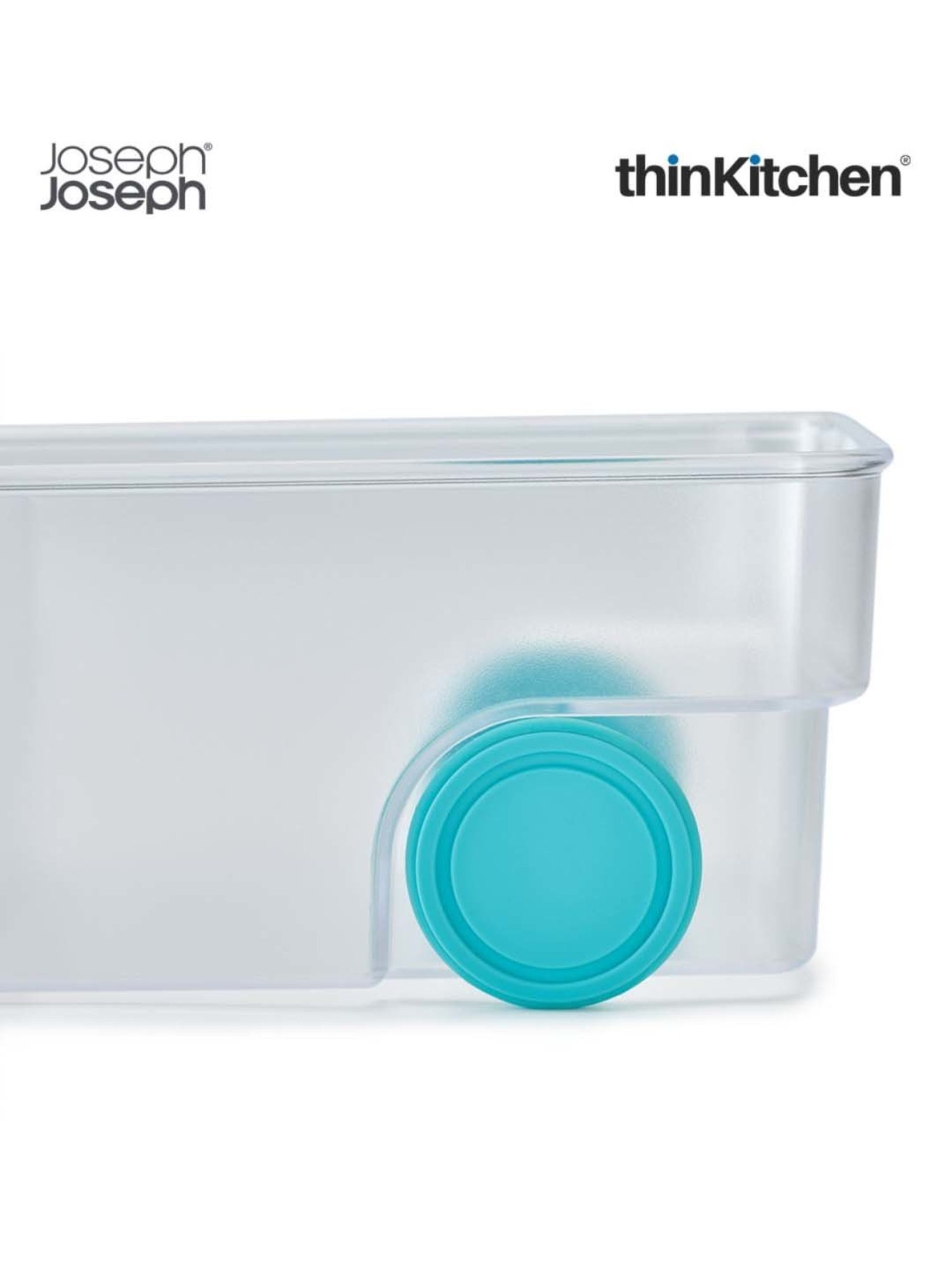 Joseph Joseph Transparent Polypropylene Compact Fridge Storage Bin