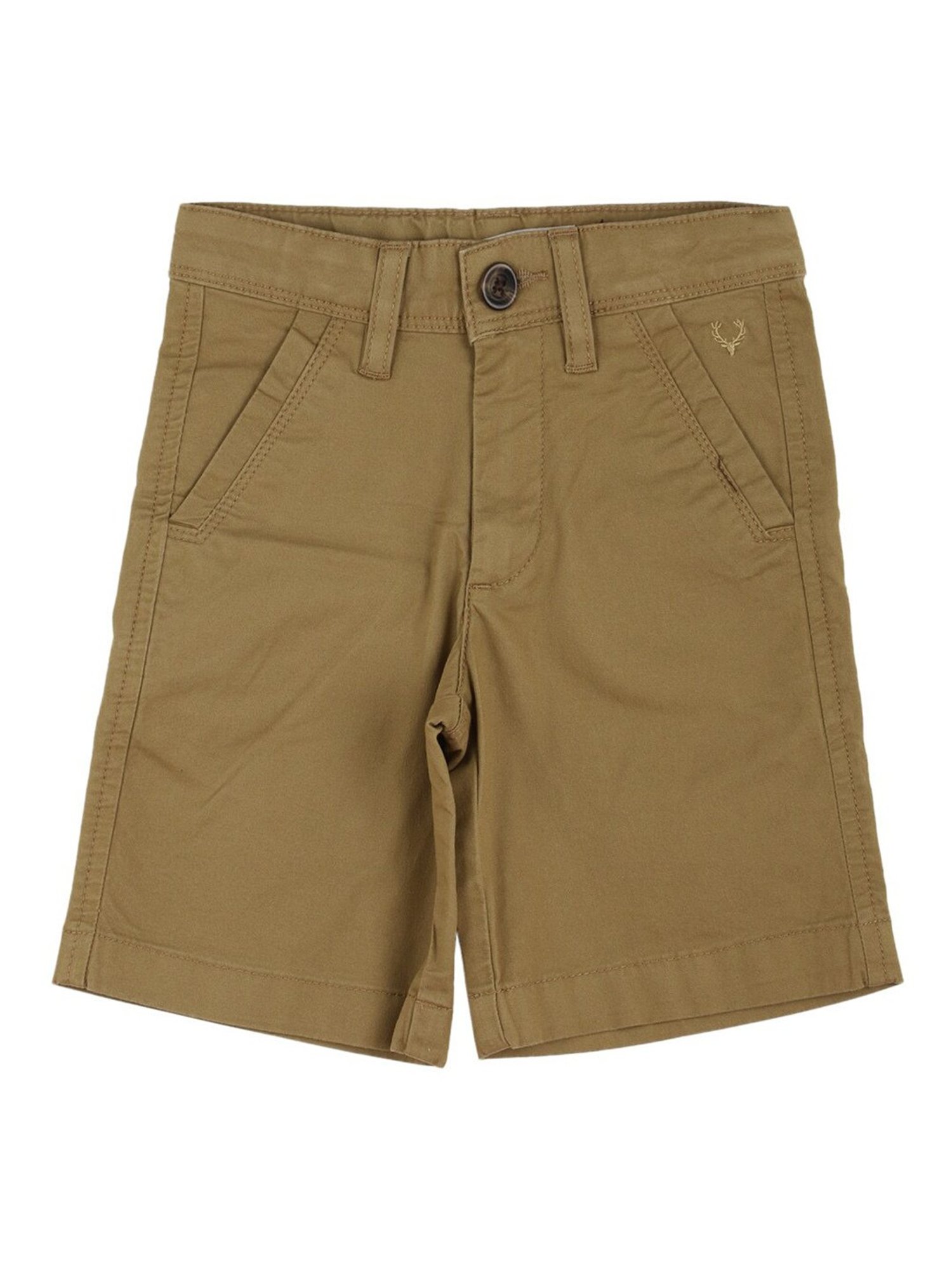 Allen Solly Junior Brown Solid Shorts