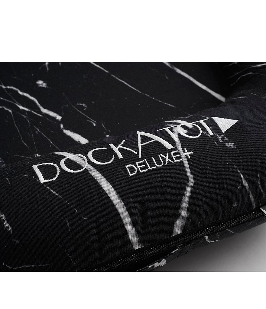 DockATot 0-8 Months Black Marble Deluxe Dock Cover, Stage 1