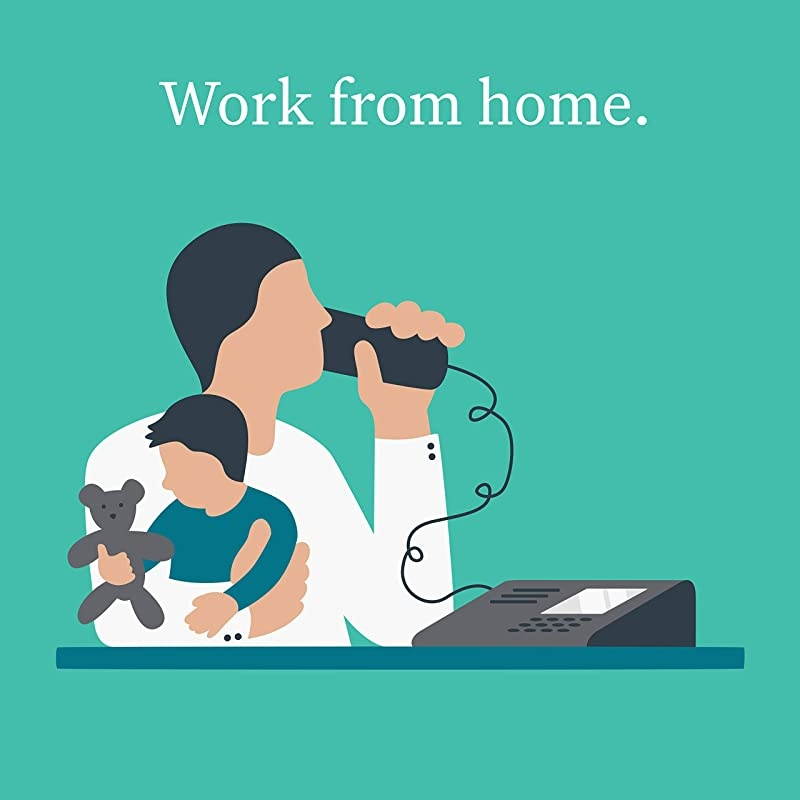 DP1-T Wireless Business Desk Phone. Connects wirelessly to  Telo Base Station. Works with  Telo VoIP Free Internet Home Phone Service.