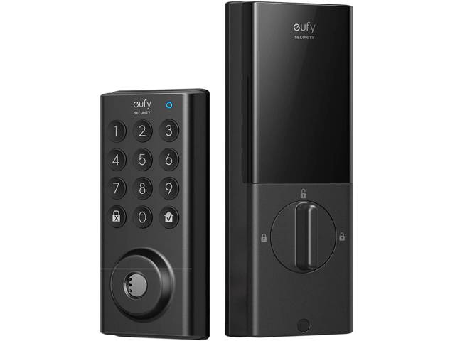eufy Security Smart Lock Front Door, Keyless Entry Door Lock, App Control, Bluetooth Electronic Deadbolt, BHMA Certified, IPX3 Weatherproof Protection, Electronic Keypad, No Wi-Fi Supported