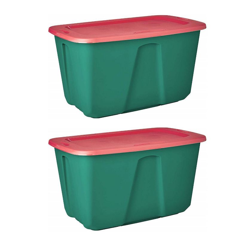 Homz 2pk 32gal Holiday Storage Tote