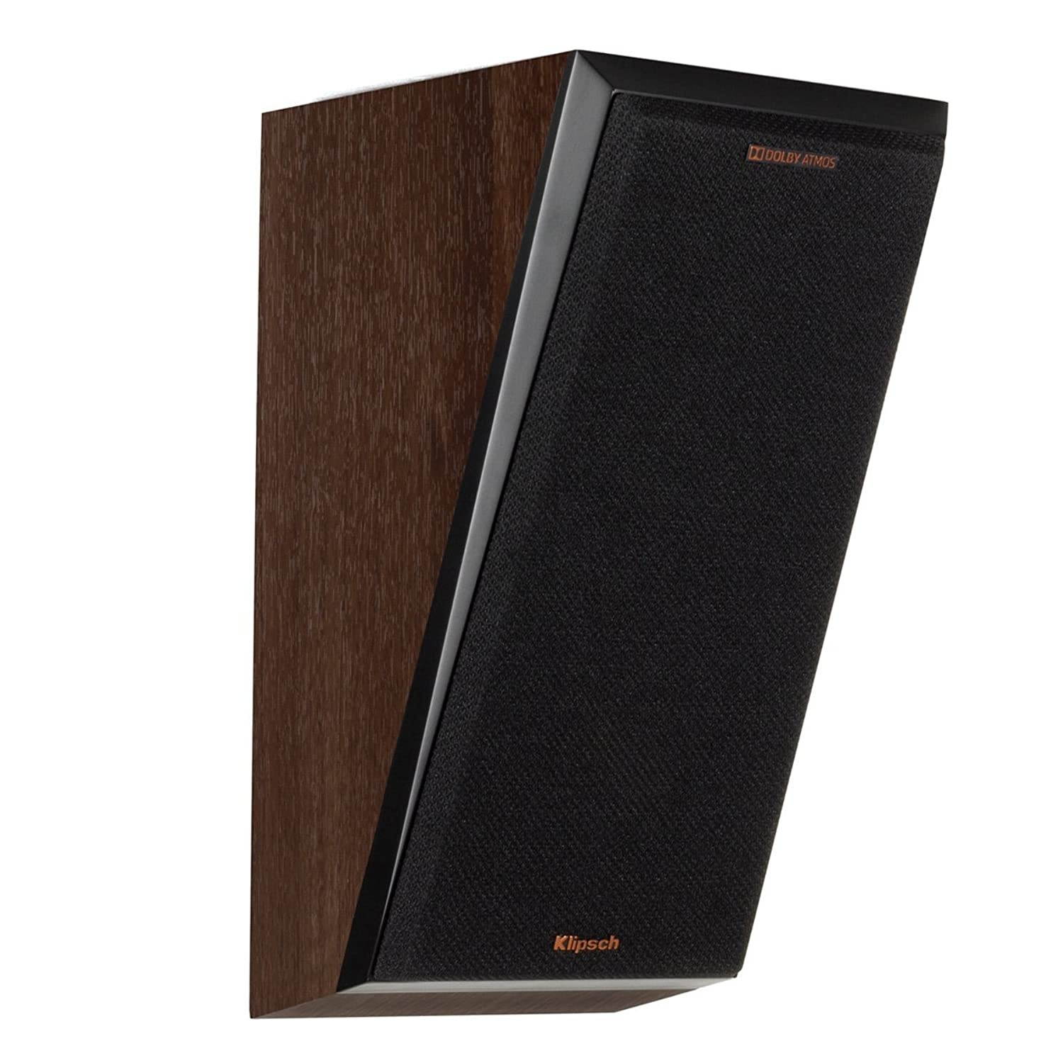Klipsch RP-500SA Dolby Atmos Surround Sound Speakers (Walnut)