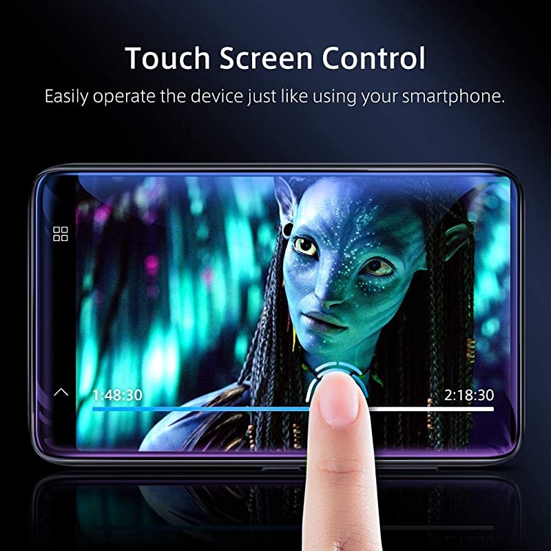 MP3 Player with Speaker 40 Full Touchscreen HD Video Mp4 Player 8GB Portable HiFi Lossless Sound Mp3 Music Player with FM Radio Voice Recorder EBook Supports up to 128GB TF Card Black