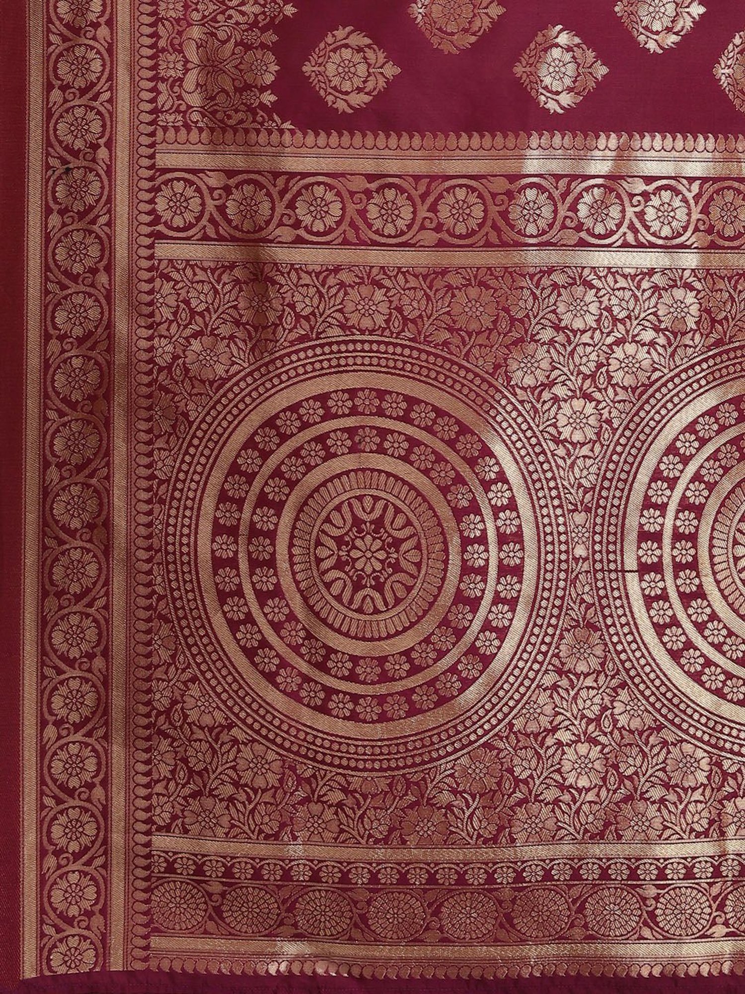 KSUT Purple Silk Woven Saree With Unstitched Blouse