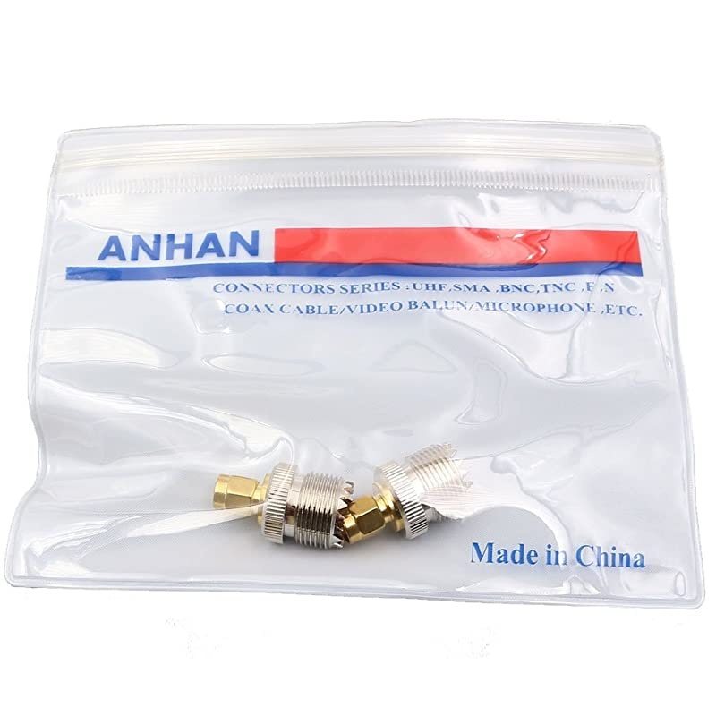 SMA Male to UHF Female ConnectorsSMA Connect to Antenna Adapters Pl259 RF Coax Cable Connectors End Fittings