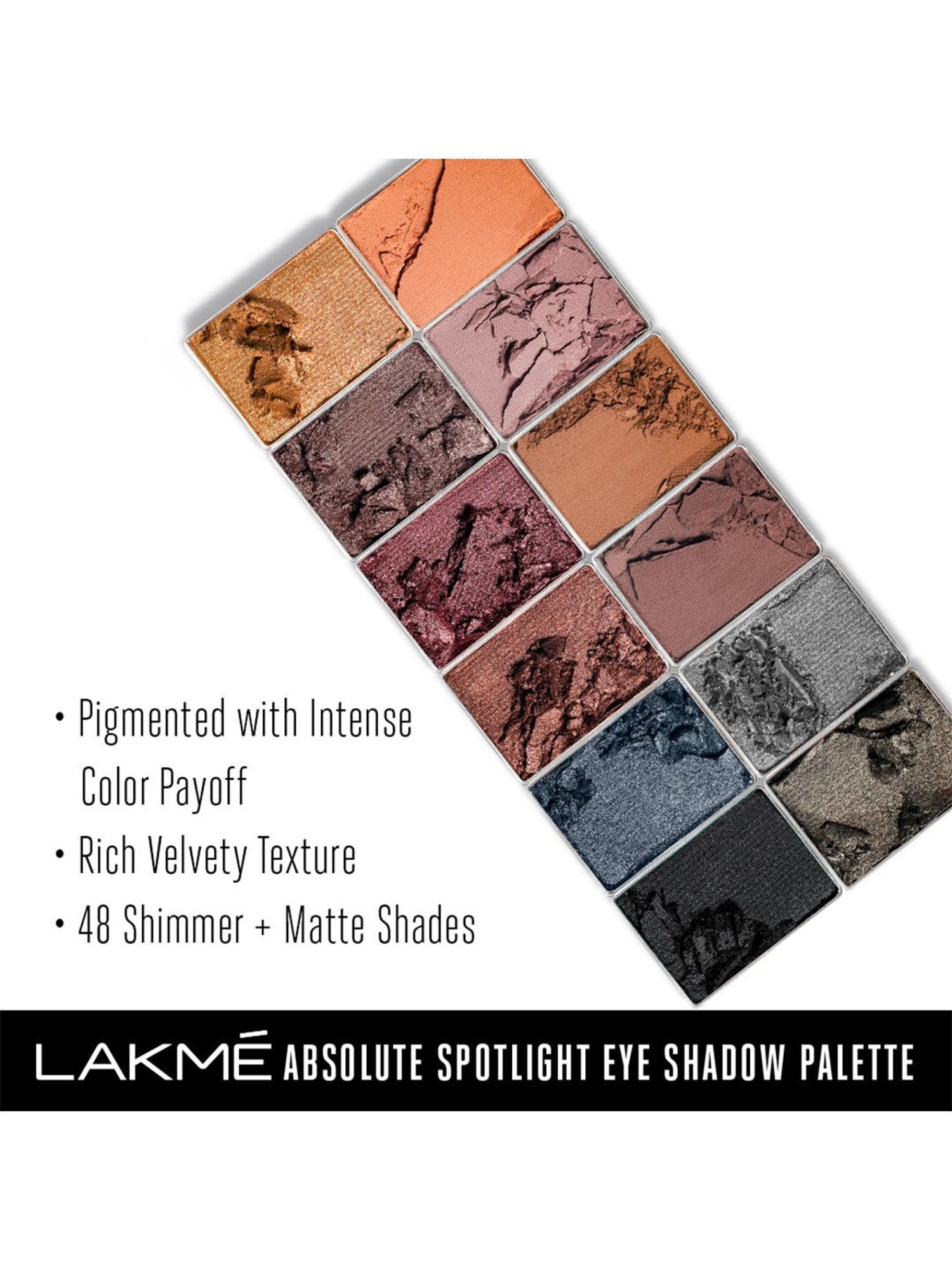Lakme Absolute Spotlight Eye Shadow Palette Stilettos - 12 gm