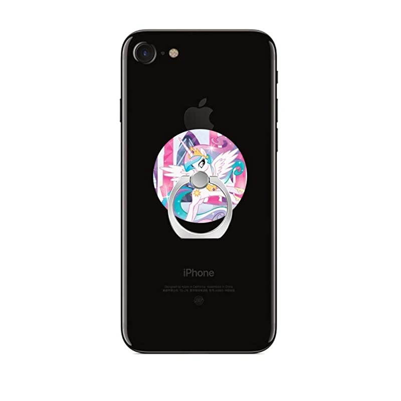 Phone Ring Holder Finger Kickstand360 Degree Rotation Stand Grip with Car Mount Compatible with All Smartphone Princess Celestia My Little Pony