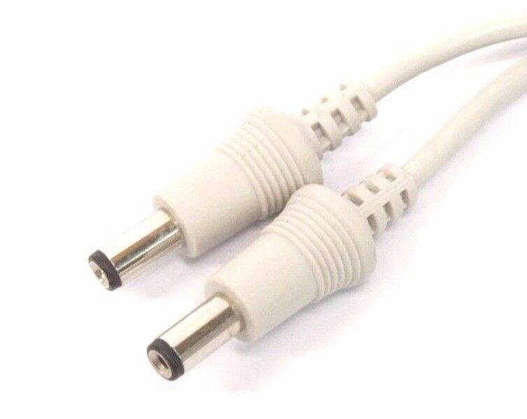 5.5mm x 2.1mm Barrel Plug to 5.5mm 2.1mm Female Tip Extension Patch Cable Cord