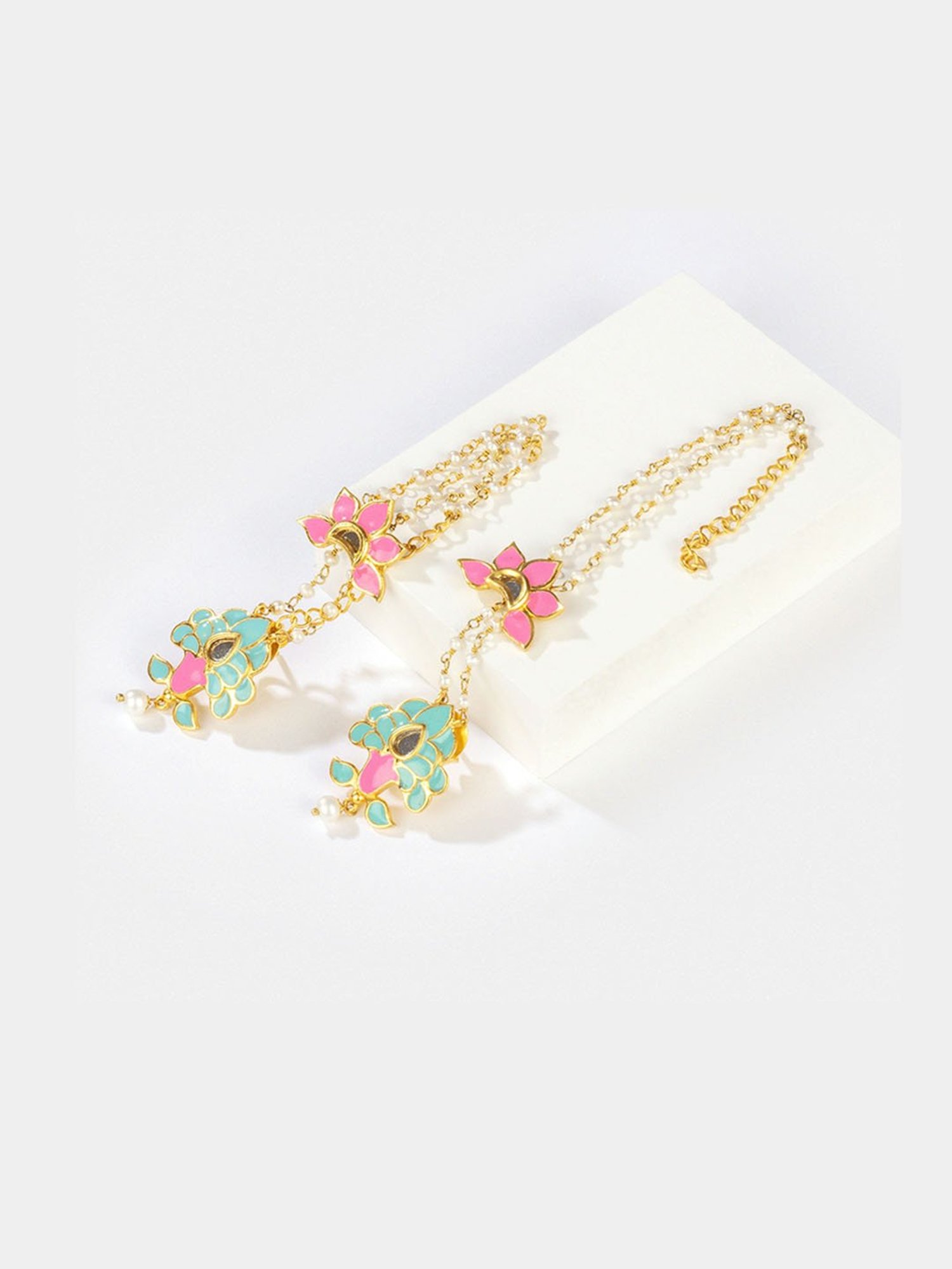 Shaya Navrai Majhi 18k Gold-Plated Brass Earrings