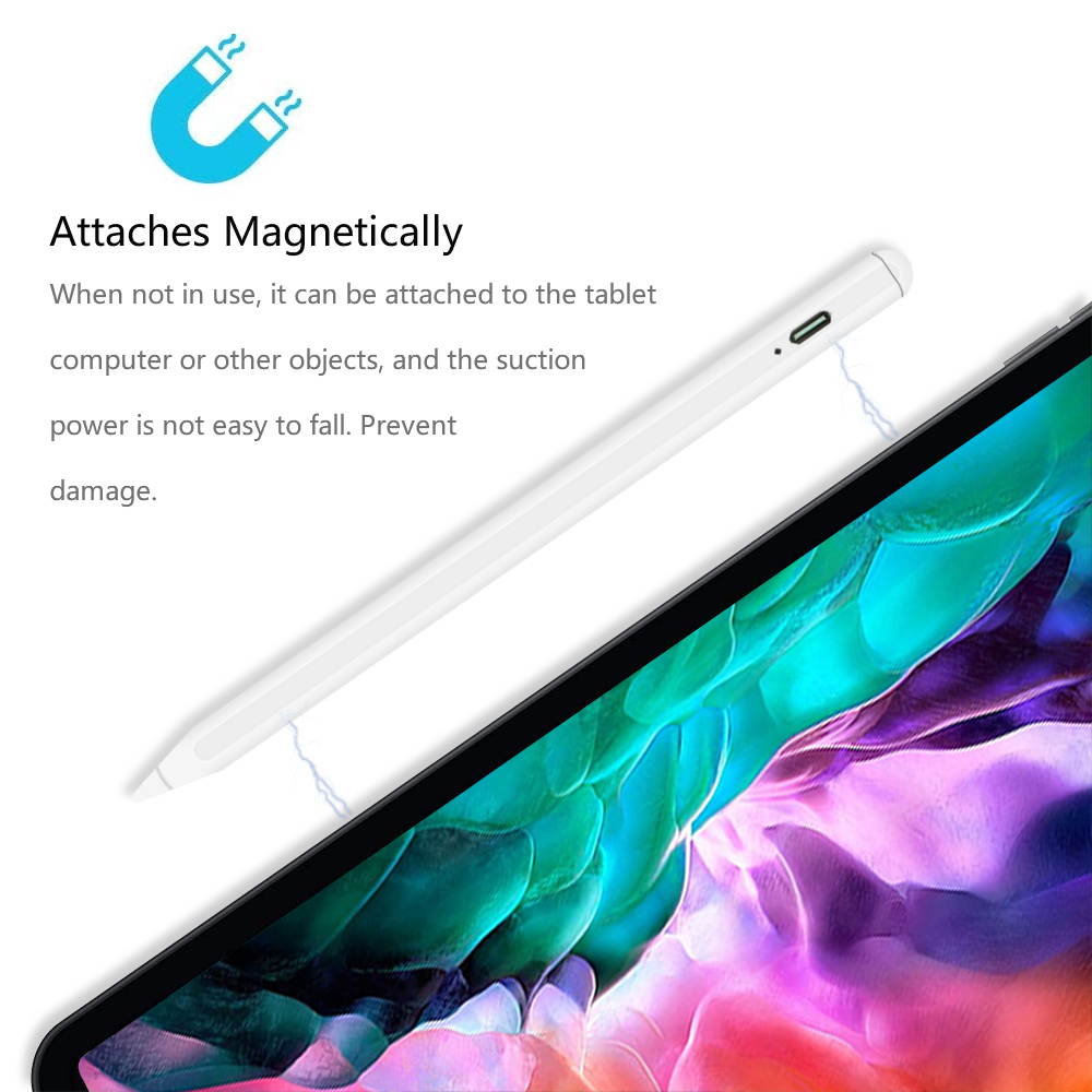 Mignova Stylus Pen for iPad 2021 Model 4th Gen Magnetic, Rechargeable, Palm Rejection, Compatible with Apple iPad Pro 11"/12.9" 2018/2020, iPad 6th/7th/8th Gen iPad Mini 5th Gen, iPad Air 3rd/4th Gen