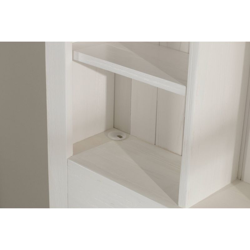 Kids' Twin Highlands Bookcase Bed with Storage Unit White - Hillsdale Furniture